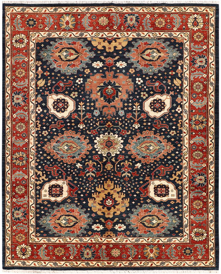 Multi Colored Ziegler 8'  x" 9'  11" - No. QA18555