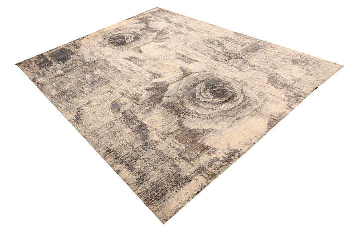 Silver Abstract 7'  8" x 10'  2" - No. QA43362