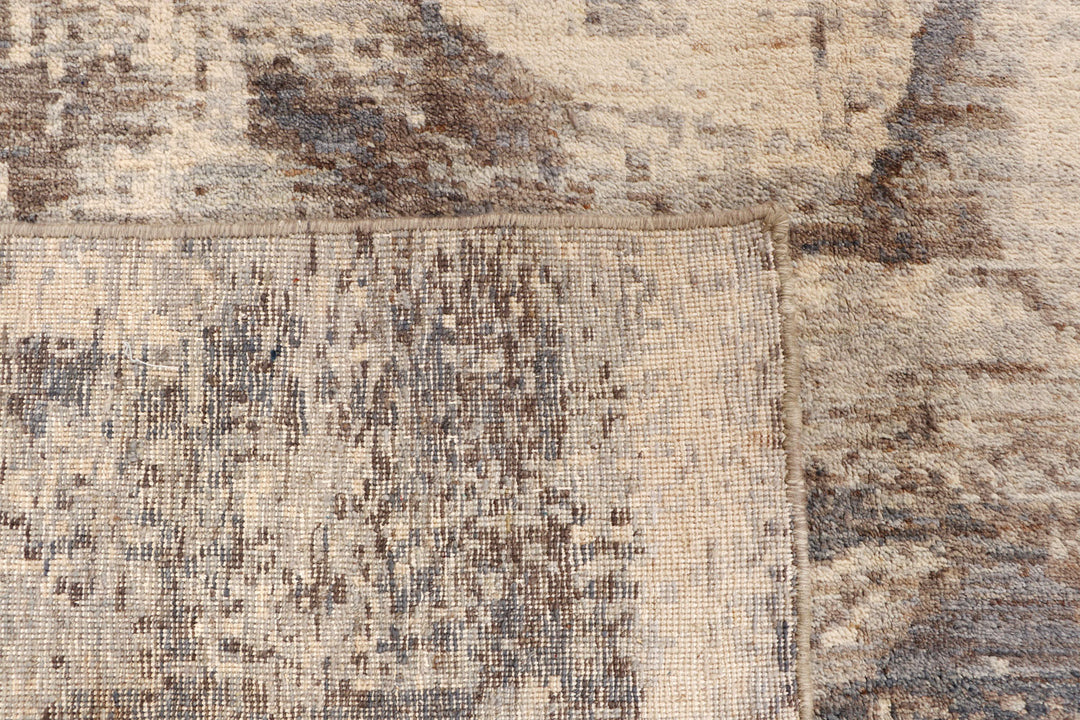 Silver Abstract 7'  8" x 10'  2" - No. QA43362