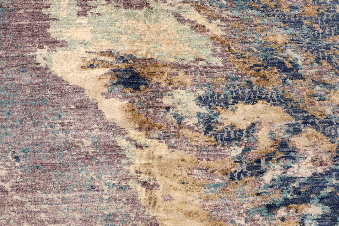 Multi Colored Abstract 7'  11" x 10'  1" - No. QA97293