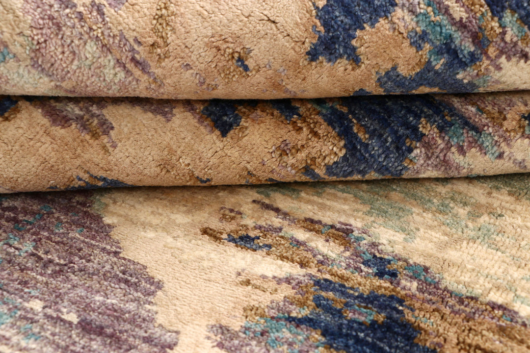 Multi Colored Abstract 7'  11" x 10'  1" - No. QA97293