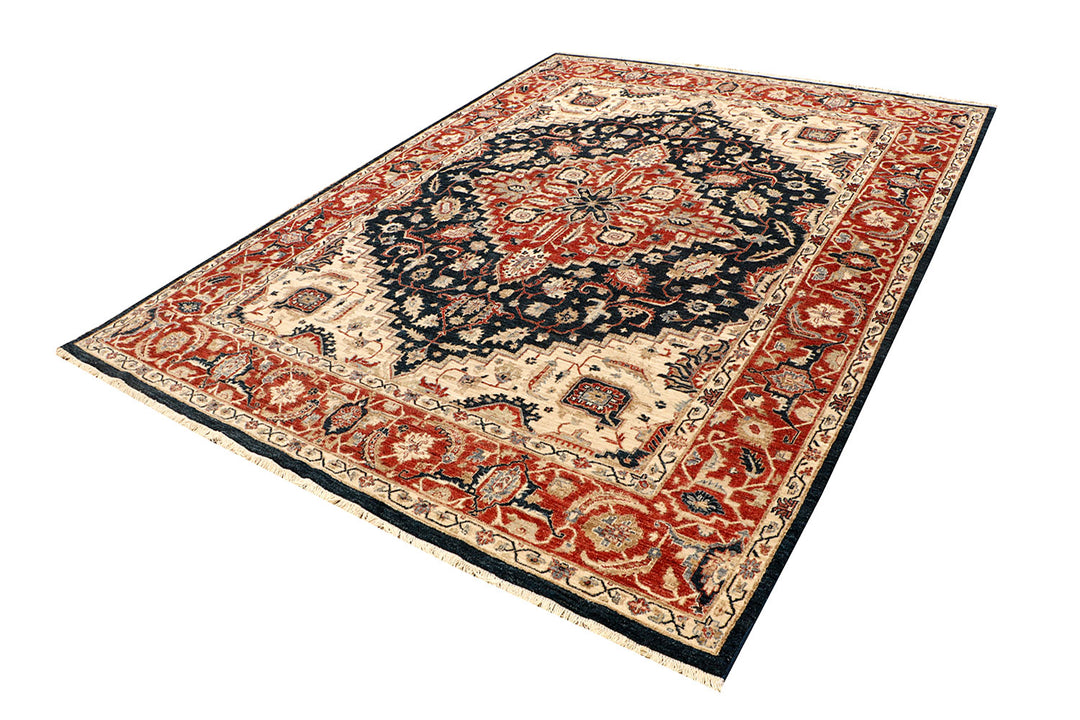 Black Ziegler 8'  1" x 10'  6" - No. QA39042