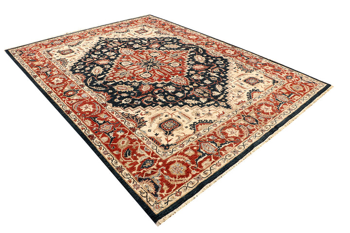 Black Ziegler 8'  1" x 10'  6" - No. QA39042