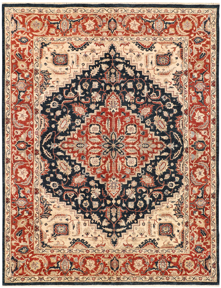 Black Ziegler 8'  1" x 10'  6" - No. QA39042