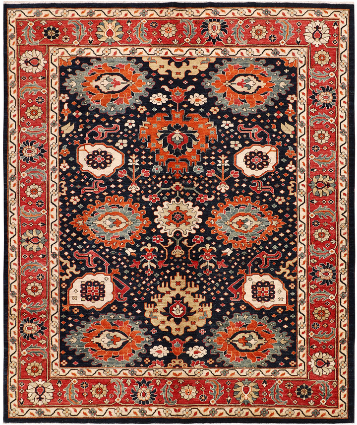 Multi Colored Ziegler 8'  1" x 9'  8" - No. QA86105