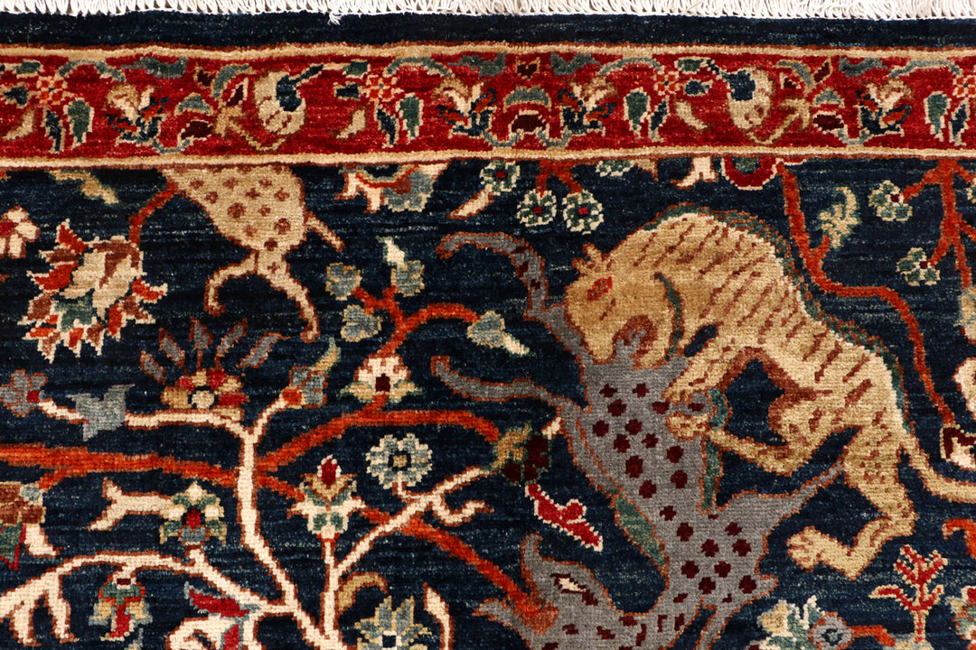 Multi Colored Hunting 6'  x" 8'  11" - No. QA50319