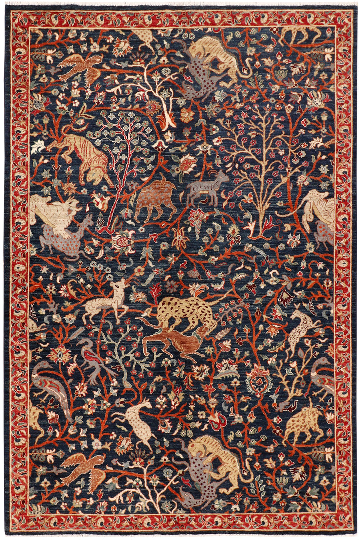 Multi Colored Hunting 6'  x" 8'  11" - No. QA50319