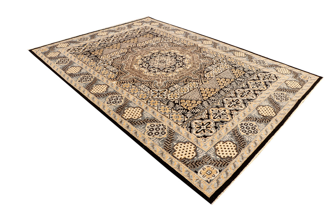 Black Mamluk 5'  11" x 9'  3" - No. QA98350