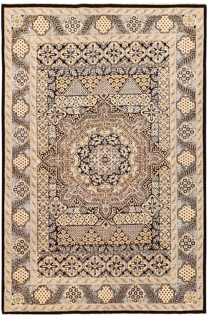 Black Mamluk 5'  11" x 9'  3" - No. QA98350
