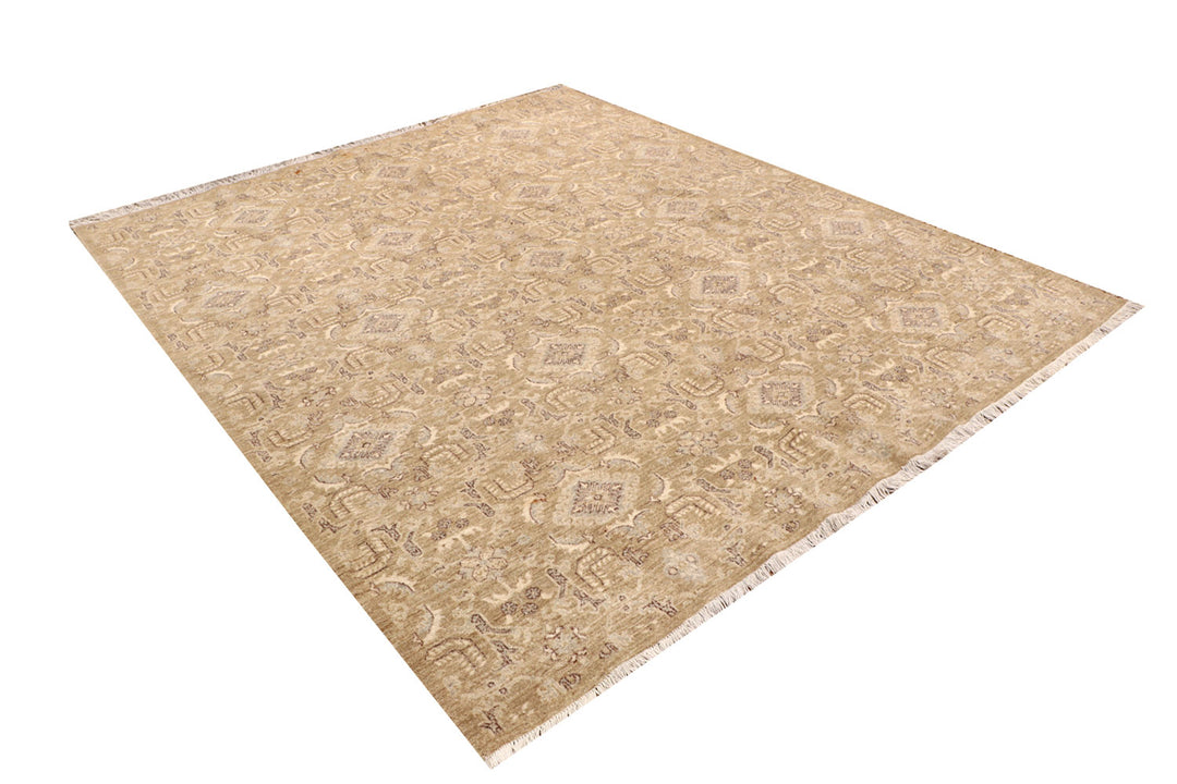 Tan Ikat 8'  1" x 9'  10" - No. QA67531