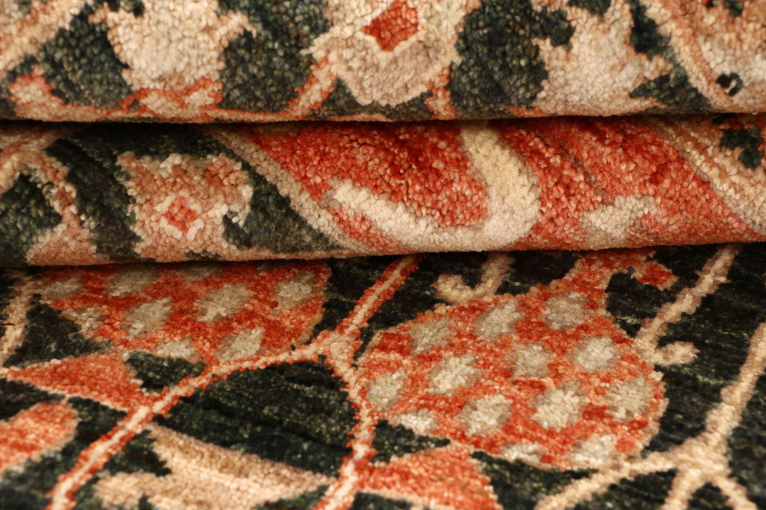 Orange Red Ziegler 6'  1" x 8'  4" - No. QA44274