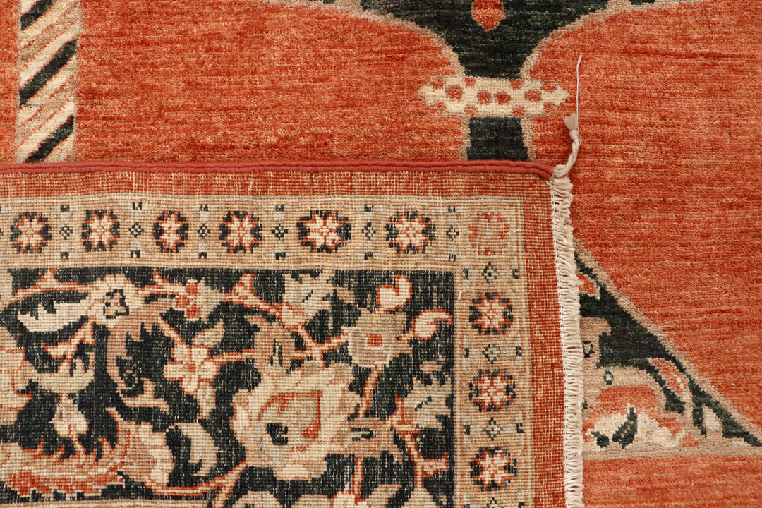 Orange Red Ziegler 6'  1" x 8'  4" - No. QA44274