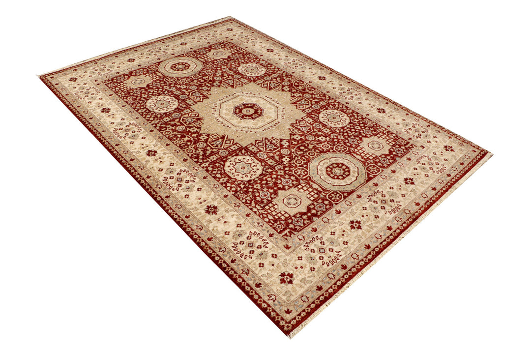 Firebrick Mamluk 5'  3" x 7'  6" - No. QA36765