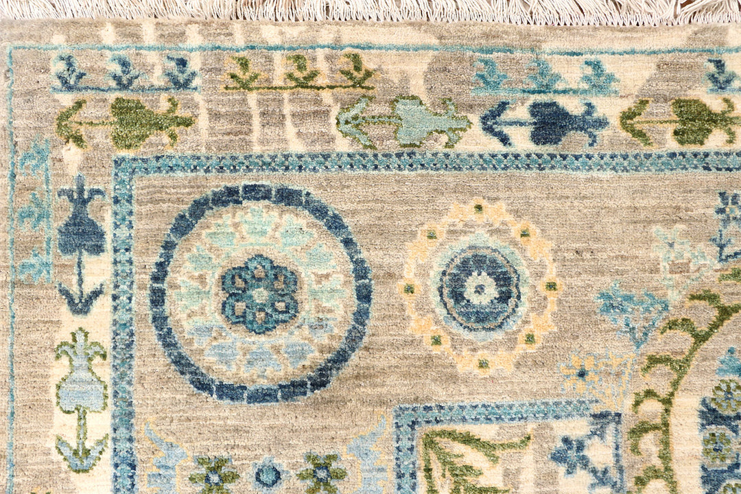 Multi Colored Oushak 5'  1" x 7'  1" - No. QA84077