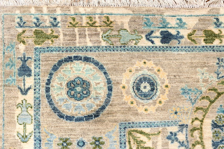 Multi Colored Oushak 5'  1" x 7'  1" - No. QA84077