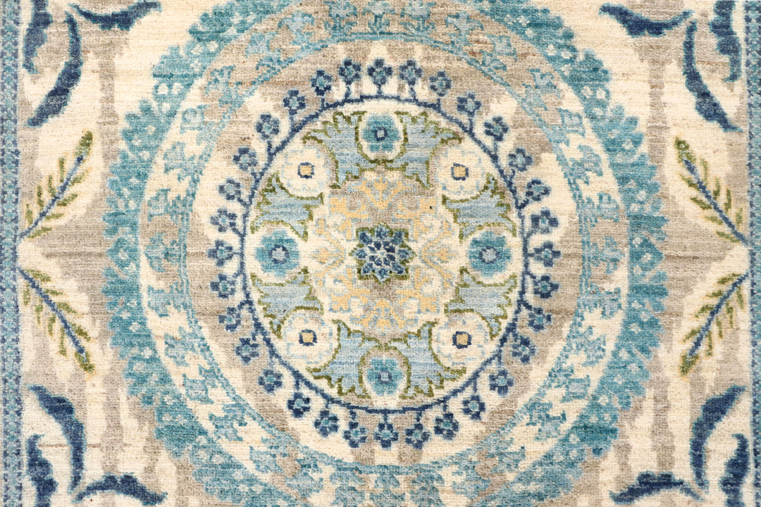 Multi Colored Oushak 5'  1" x 7'  1" - No. QA84077