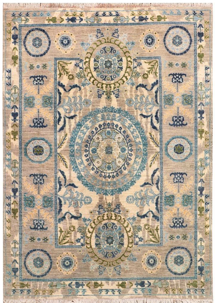 Multi Colored Oushak 5'  1" x 7'  1" - No. QA84077