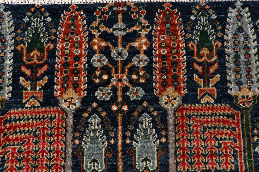 Midnight Blue Ikat 4' 11 x 6' 7 - No. 71486