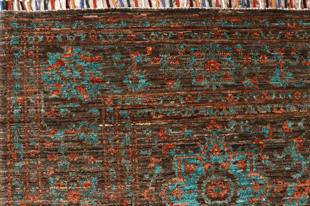 Saddle Brown Ziegler 5'  8" x 7'  9" - No. QA95111