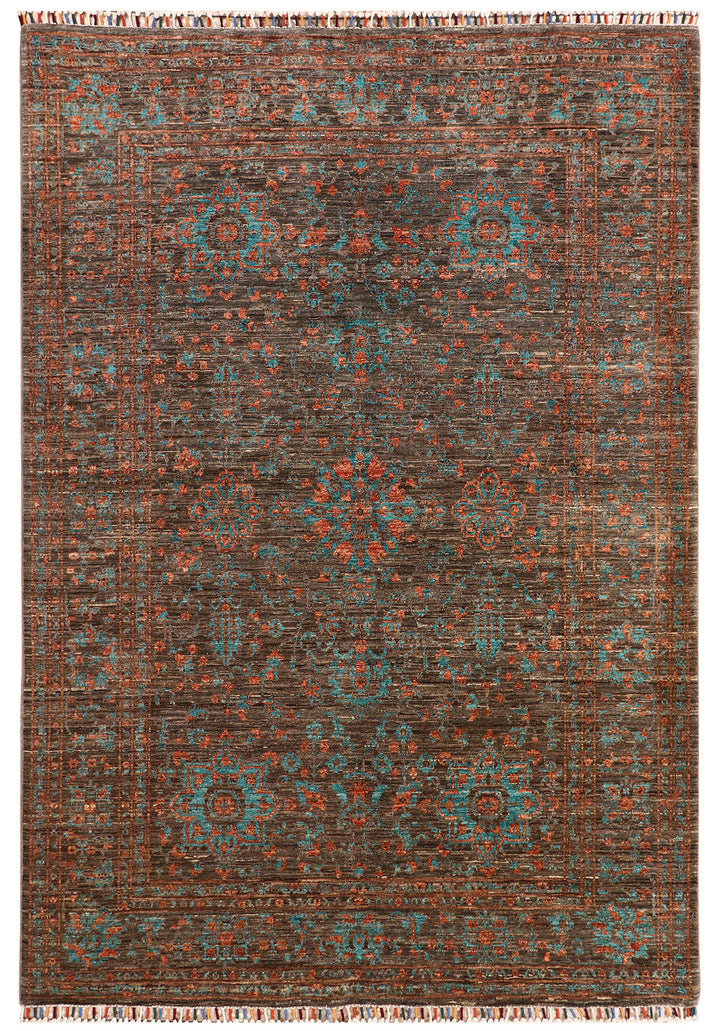 Saddle Brown Ziegler 5'  8" x 7'  9" - No. QA95111