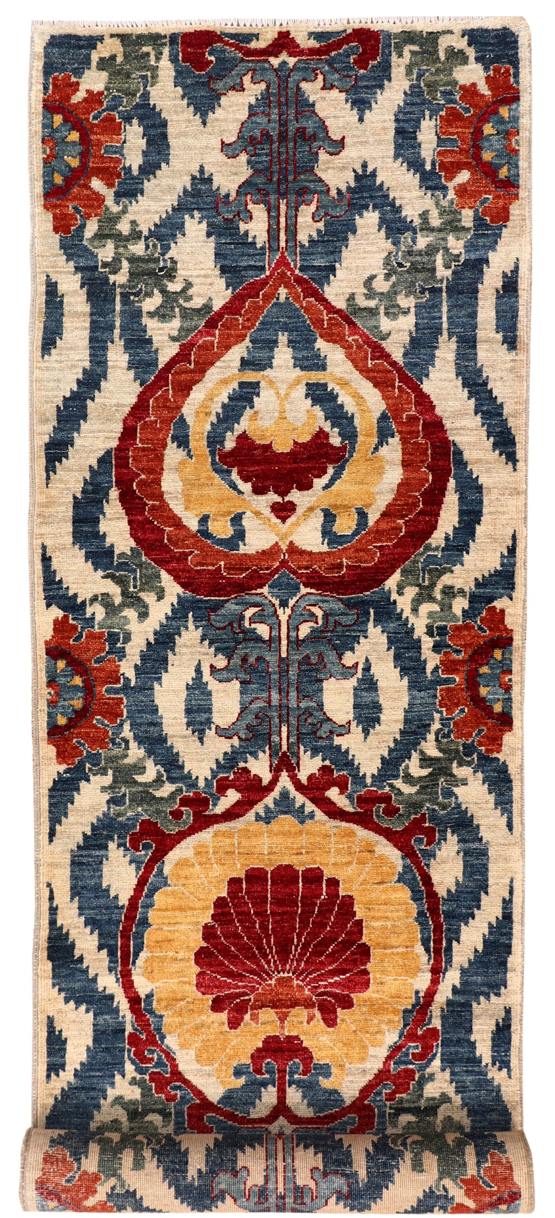 Multi Colored Ikat 2' 7 x 9' 9 - No. 71494