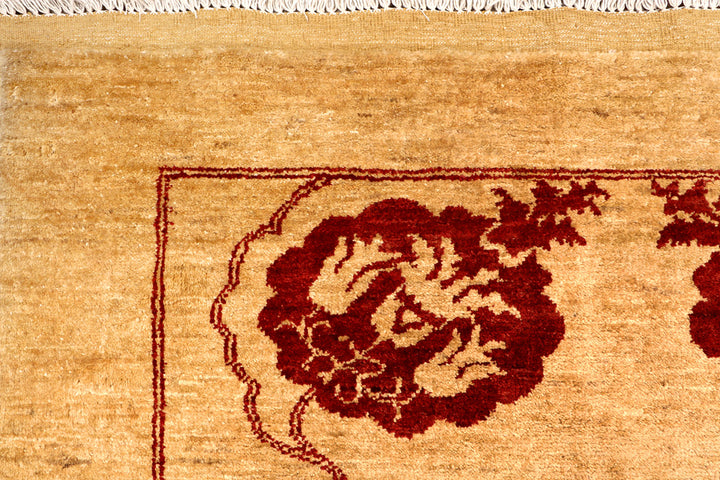 Tan Gabbeh 6'  6" x 9'  9" - No. QA46959