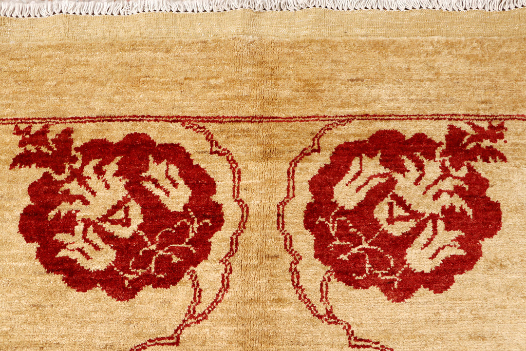 Tan Gabbeh 6'  6" x 9'  9" - No. QA46959