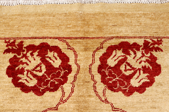 Tan Gabbeh 6'  6" x 9'  9" - No. QA46959