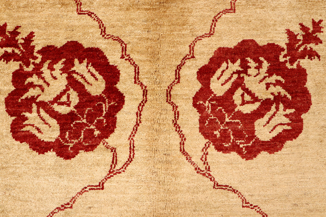 Tan Gabbeh 6'  6" x 9'  9" - No. QA46959