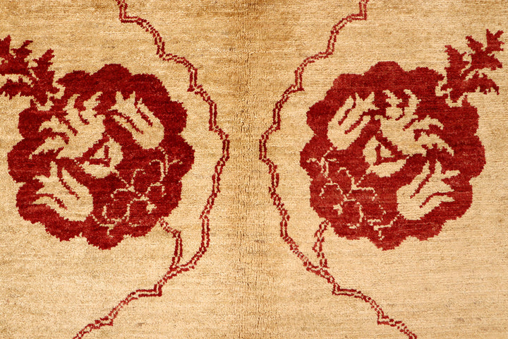 Tan Gabbeh 6'  6" x 9'  9" - No. QA46959