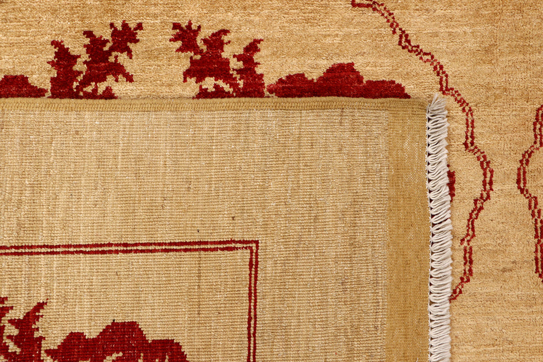 Tan Gabbeh 6'  6" x 9'  9" - No. QA46959