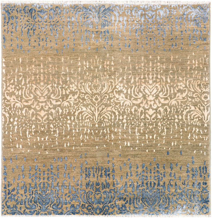 Multi Colored Abstract 6'  2" x 6'  2" - No. QA91814