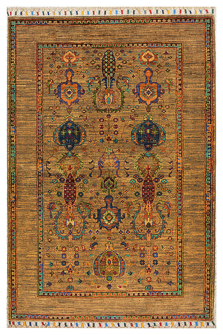 Dark Goldenrod Kazak 3' 3 x 5' 1 - No. 71517