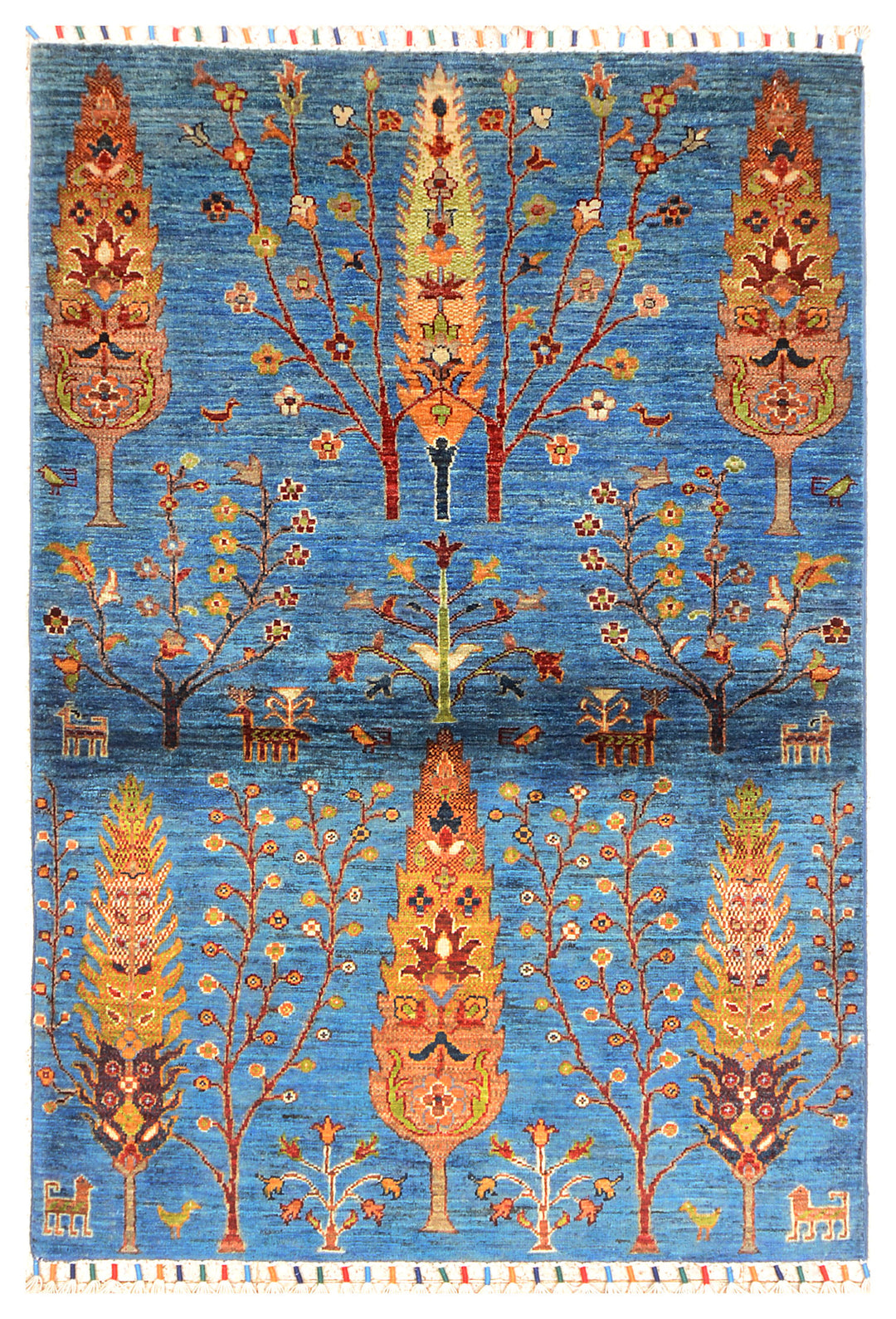 Cornflower Blue Kazak 3' 4 x 5' - No. 71518