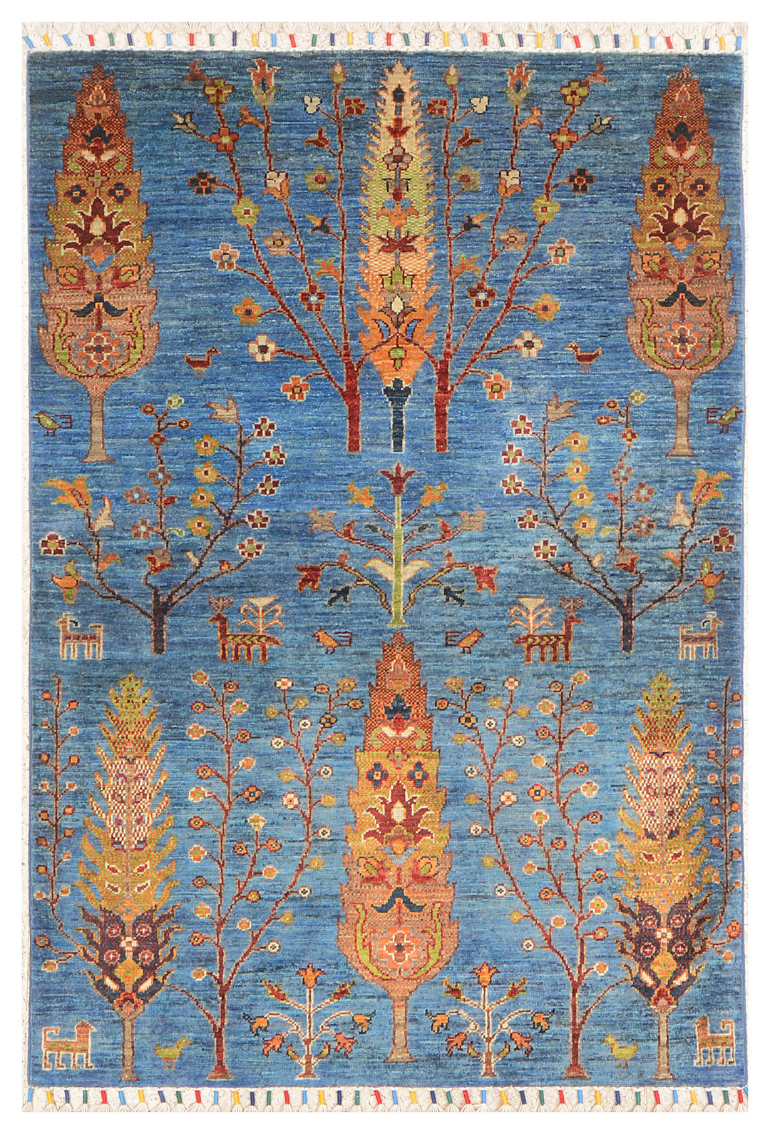 Cornflower Blue Kazak 3' 5 x 5' - No. 71519