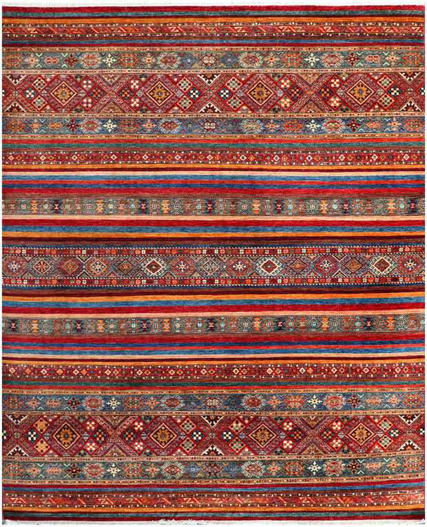 Multi Colored Kazak 8' 1 x 9' 11 - No. 71528
