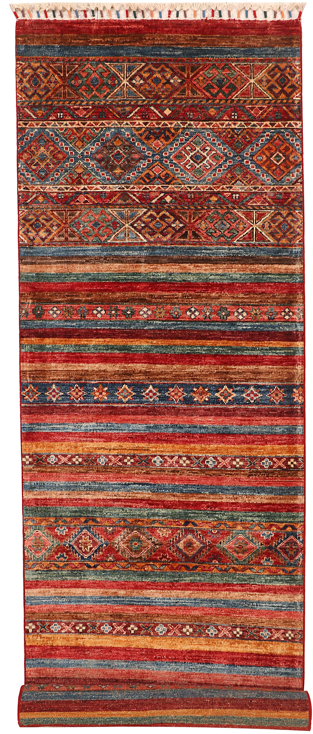 Multi Colored Kazak 2' 9 x 9' 8 - No. 71536