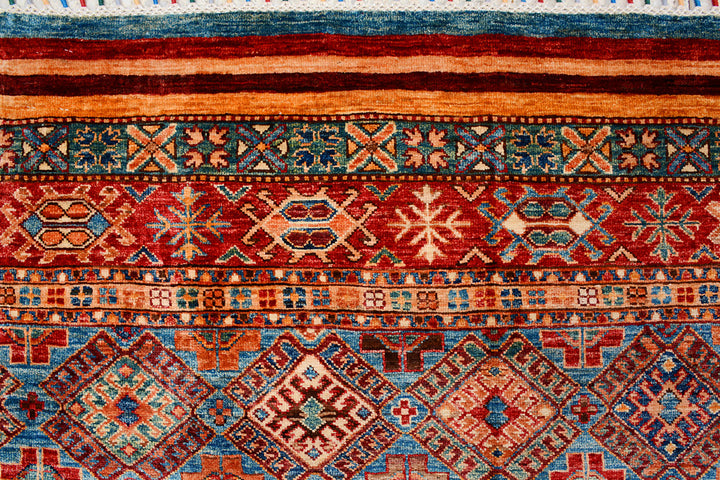 Multi Colored Kazak 8' 2 x 11' 5 - No. 71556