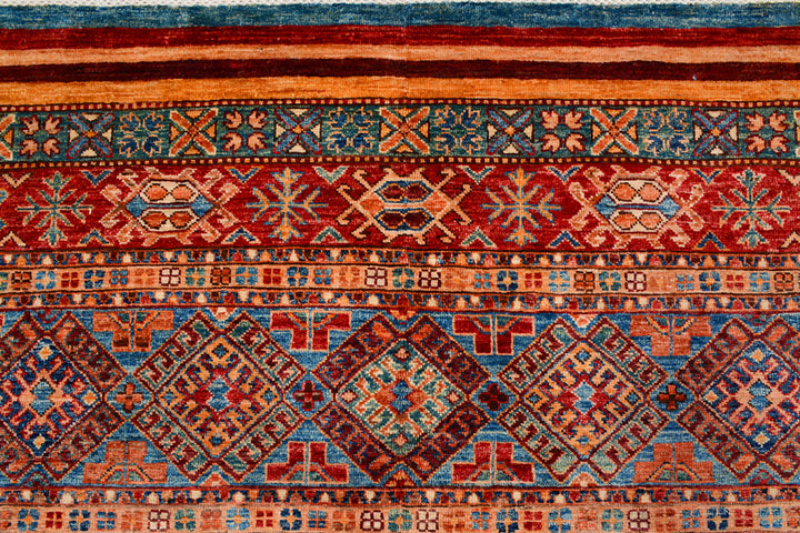 Multi Colored Kazak 8' 2 x 11' 5 - No. 71556