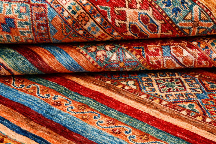 Multi Colored Kazak 8' 2 x 11' 5 - No. 71556