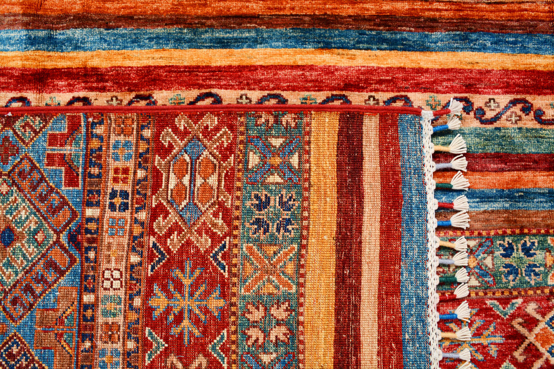 Multi Colored Kazak 8' 2 x 11' 5 - No. 71556