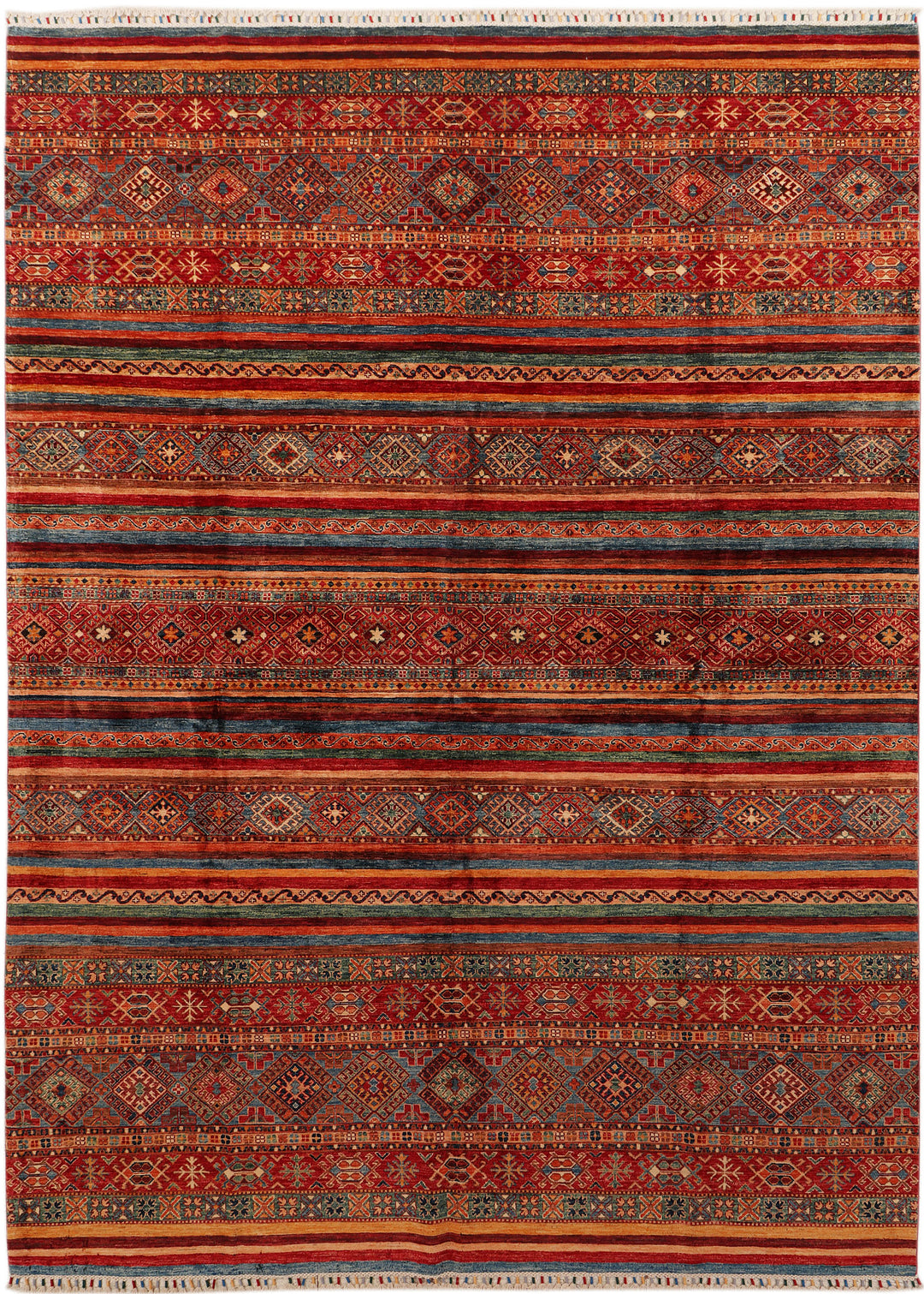 Multi Colored Kazak 8' 2 x 11' 5 - No. 71556