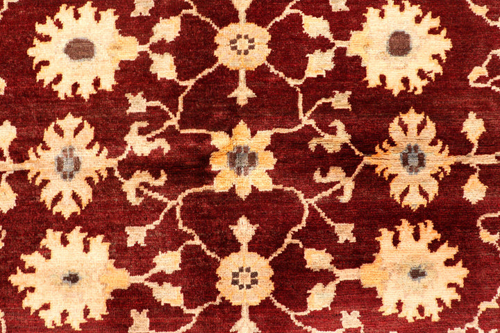 Maroon Ziegler 6'  9" x 9'  3" - No. QA24477