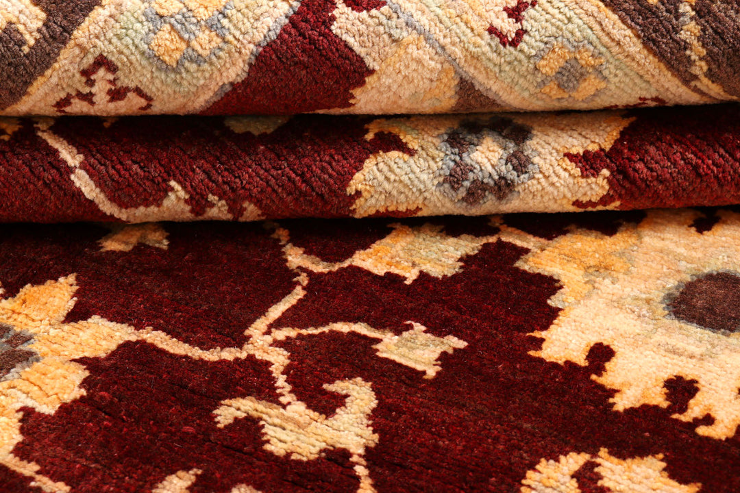 Maroon Ziegler 6'  9" x 9'  3" - No. QA24477