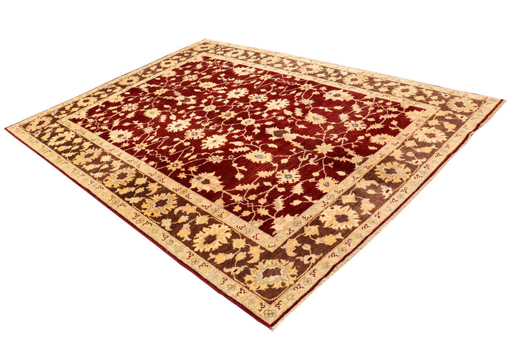 Maroon Ziegler 6'  9" x 9'  3" - No. QA24477