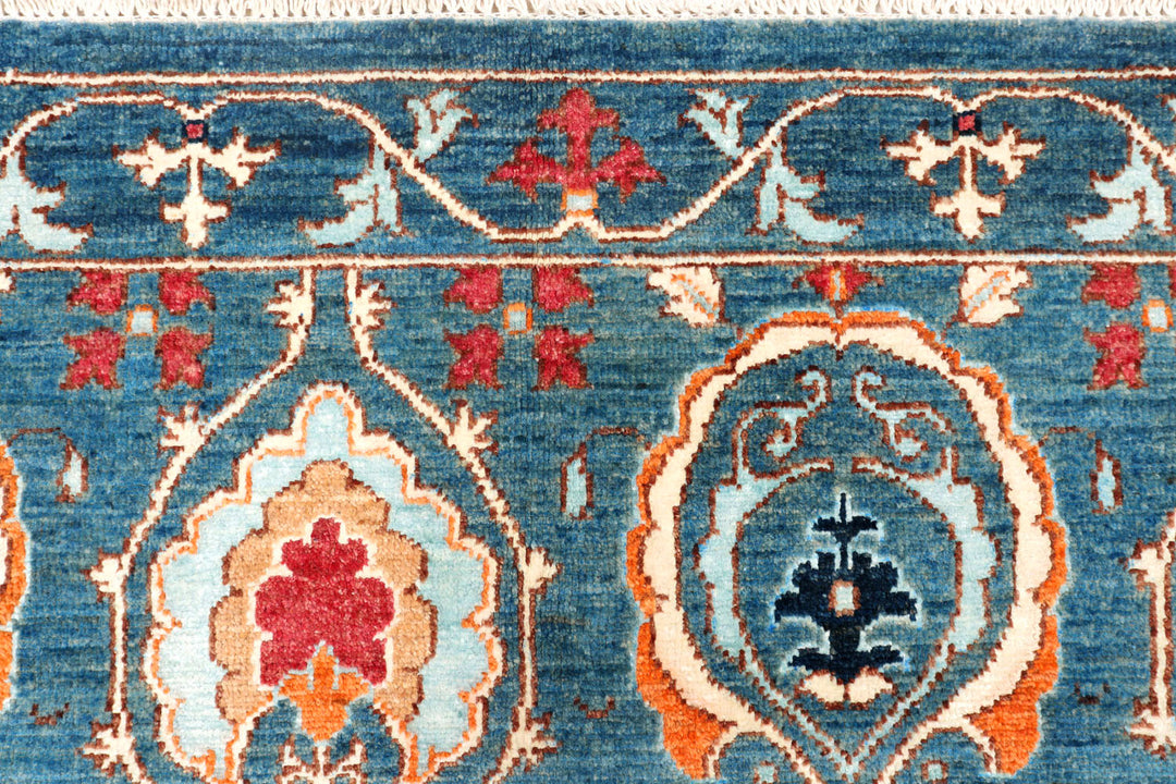 Multi Colored Abstract 6'  6" x 9'  9" - No. QA95450