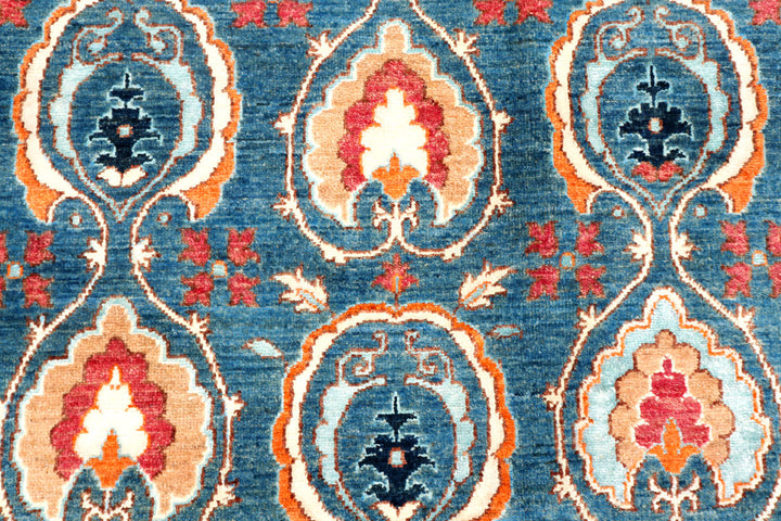 Multi Colored Abstract 6'  6" x 9'  9" - No. QA95450