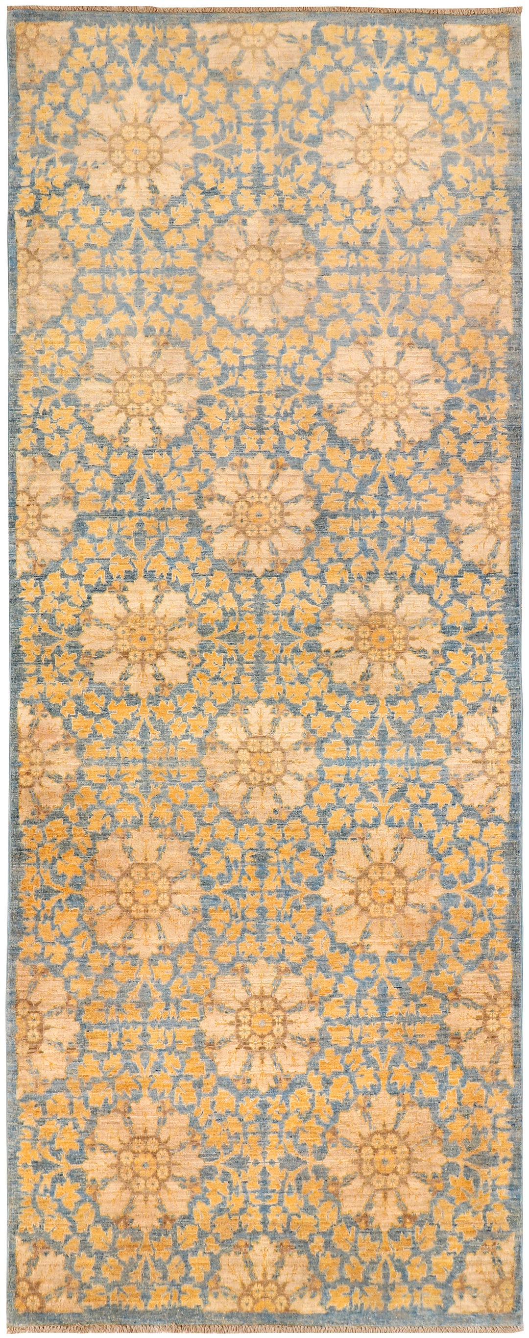 Afghan Ikat Rug 3' 5 x 9' 3 Hand-Knotted