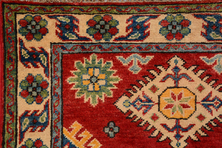 Red Kazak 2'  10" x 6'  5" - No. QA34697