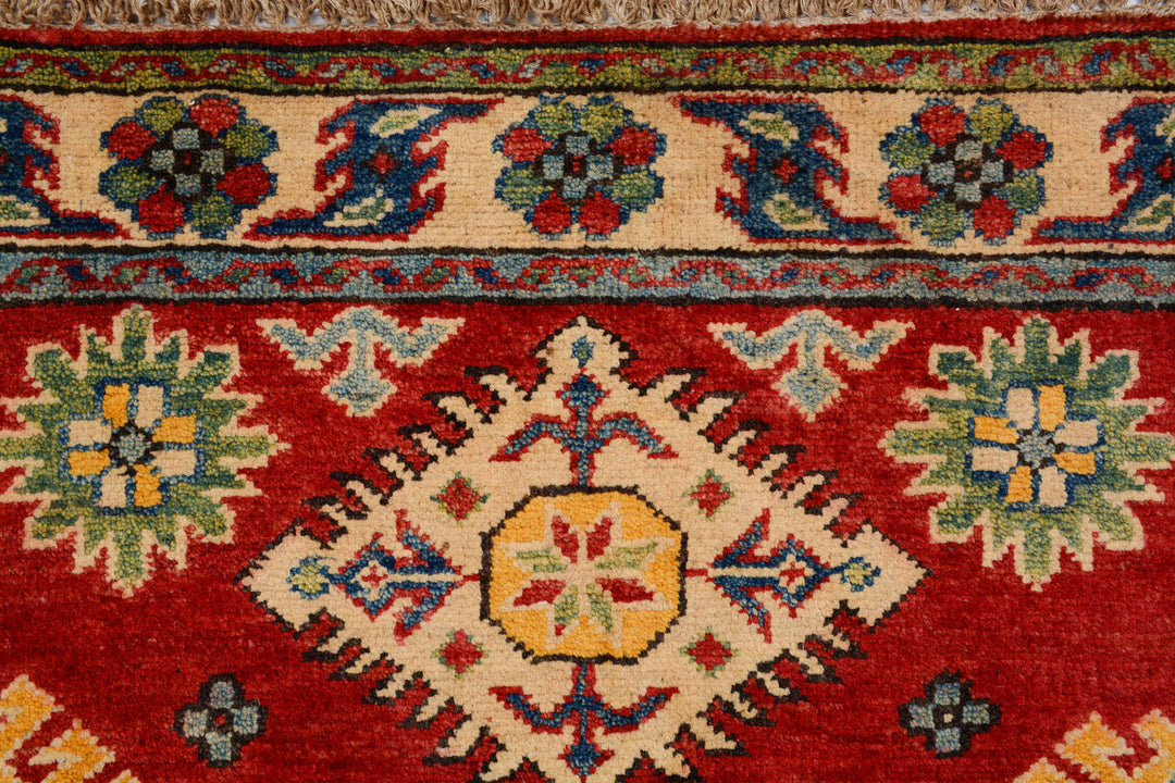 Red Kazak 2'  10" x 6'  5" - No. QA34697